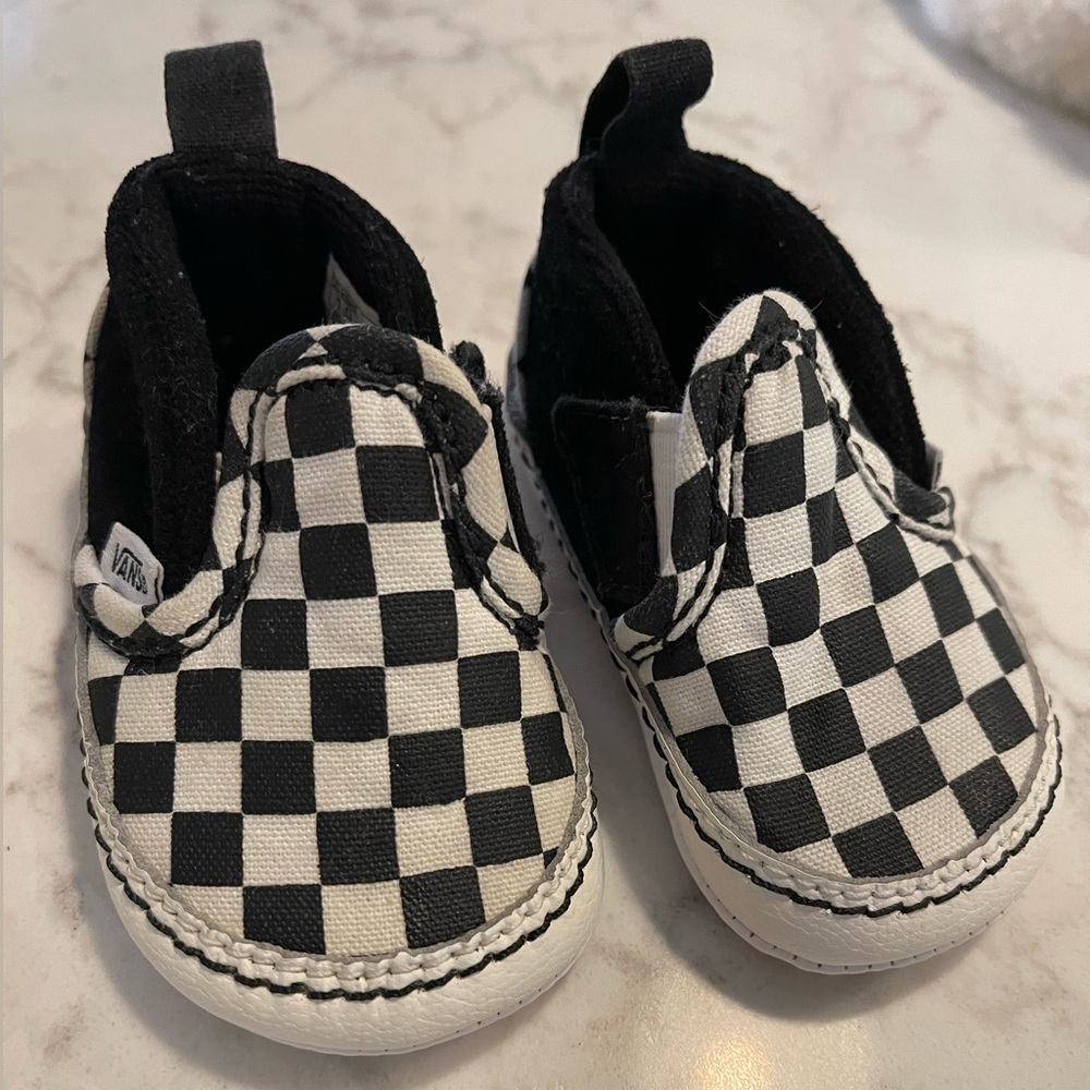 Newborn Baby Checkered Vans